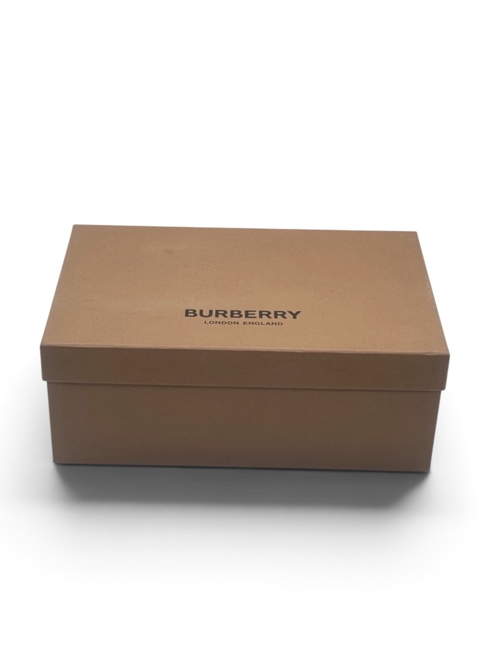 Burberry London England Empty Shoe Box Tan Luxury Storage Gift Box